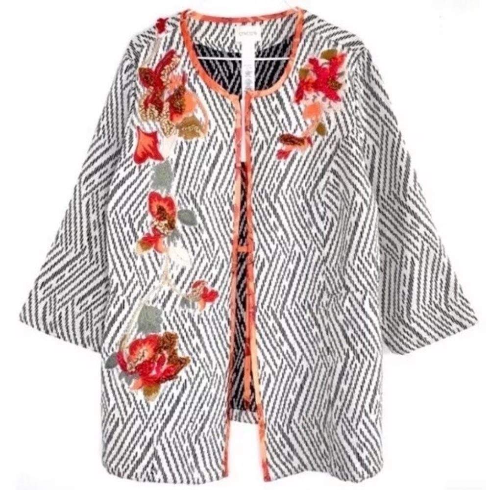 Floral Embroidered Women's Jacket